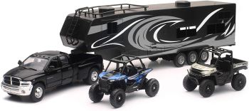 NEW37046 - Wohnmobil mit RANGER XP1000 und zwei POLARIS RZR XP turbo.