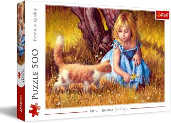 TRF37291 - 500 Teile Puzzle Im Mittelpunkt der Aufmerksamkeit