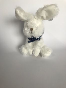 DC3818-05 - Kuscheltier Hase mit Schal dunkelblau mit Sternen
