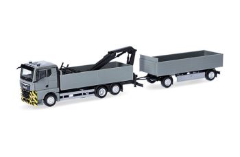 HER320825 - MAN TGX GN 6x2 Kipper mit Kran und 1+1-Achs-Anhänger