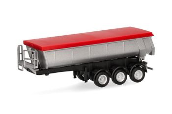 HER076906-002 - Thermischer Kipper 3 Achsen silber mit roter Plane