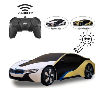 JAM403003 - BMW i8 weiß oder gelb – UV-photochrome Serie – ferngesteuert