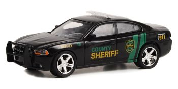 GREEN44980-D - DODGE Charger Pursuit Sheriff 2011 aus der TV-Serie YELLOWSTONE in Blisterpackung!