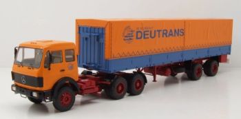 PREMIUM47216 - 1980 MERCEDES-BENZ NG 2232 6x4 with 2-axle tarpaulin trailer (DEUTRANS)
