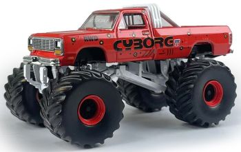 GREEN49160-E - DODGE Ram D250 1990 Monster Truck – CYBORG aus der Serie KINGS OF CRUNCH in Blisterverpackung