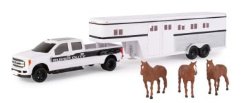 ERT46800 - FORD F350 Super Duty mit Schwanenhalsanhänger und Pferden.