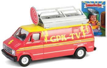 GREEN54110-D - DODGE B-100 1976 GPK-TV aus der Serie GARBAGEPAILKIDS in Blisterverpackung