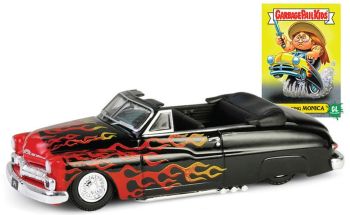 GREEN54110-F - MERCURY Eight Convertible Lowrider 1950 schwarz aus der Serie GARBAGEPAILKIDS in Blisterverpackung