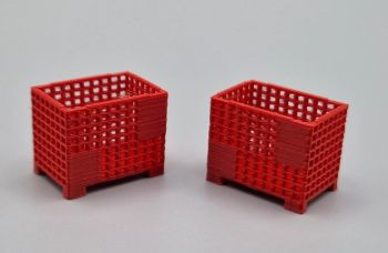 MSM5471/05 - rote Drahtgitter-Palettenboxen – L 24 x B 16 x H 19,4 mm