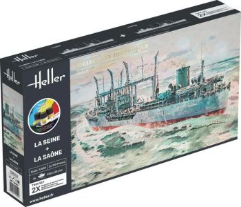 HEL55050 - Starter-Set mit Farben und Zubehör – Schlachtschiffe La Seine und La Saône
