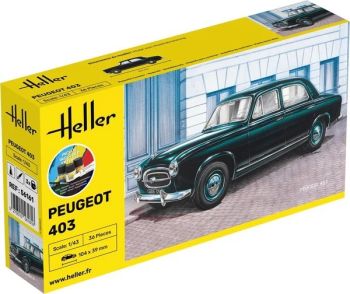 HEL56161 - Starterset mit Farbe und Zubehör – PEUGEOT 403 zum Zusammenbauen