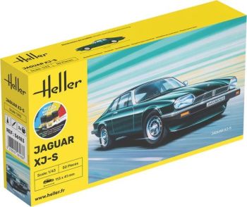 HEL56183 - Starterset mit Farbe und Zubehör – JAGUAR XJ-S zum Zusammenbauen