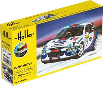 HEL56196 - Starterset mit Farbe und Zubehör – FORD Focus WRC-01 #3 zum Zusammenbauen