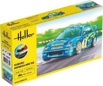 HEL56199 - Starterset mit Lack und Zubehör – SUBARU Impreza WRC-02 #11 zum Zusammenbauen