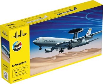 HEL56308 - Starterset mit Farbe und Zubehör – BOEING E-3B Awacs zum Zusammenbauen
