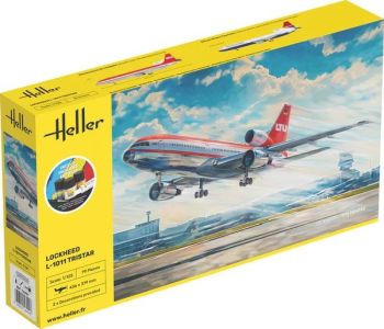 HEL56451 - Starterset mit Farbe und Zubehör – LOCKHEED L-1011 Tristar zum Zusammenbauen