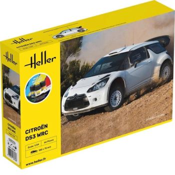 HEL56758 - Starterset mit Farbe und Zubehör – CITROËN DS3 WRC zum Zusammenbauen