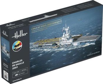 HEL57072 - Starter-Set mit Farben und Zubehör – Schlachtschiff Charles de Gaulle
