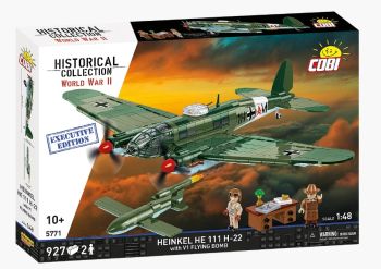 COB5771 - Militärflugzeug HEINKEL He 111 H-22 mit V1-Flugbombe – Exklusive Edition - 927 Teile