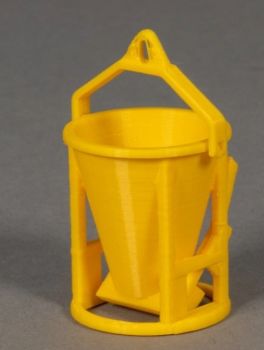 MSM5802/01 - Runder Betoncontainer – Gelb – L 26,3 x B 27,6 x H 42,3 mm
