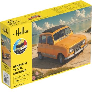 HEL58704 - Starterset mit Lack und Zubehör – RENAULT 4 TL/GTL Schiebedach