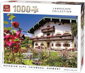 KING55854 - 1000 Teile Puzzle Bayerische Alpen in Deutschland