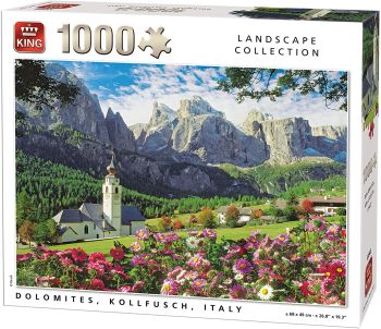 KING55940 - Puzzle 1000 Teile Dolomiten Kolfuchs in Italien