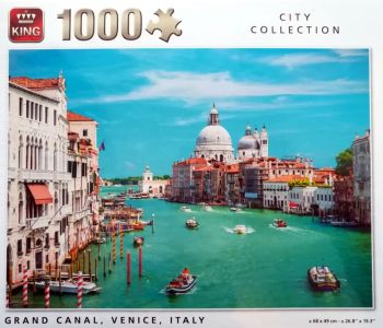KING55978 - Puzzle 1000 Teile Canal Grande von Venedig in Italien
