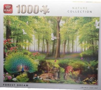 KING55980 - Waldtraum 1000 Teile Puzzle