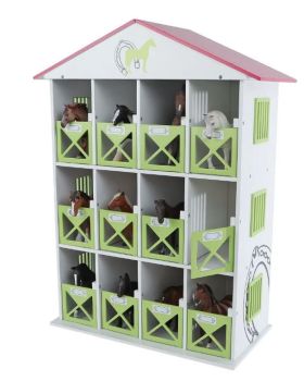 KID610308 - Stall mit 12 Boxen – 19 x 41 x 53 cm – ohne Tiere