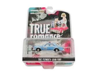 GREEN62040-D - PLYMOUTH Gran Fury 1982 Polizei aus dem Film TRUE ROMANCE in Blisterverpackung