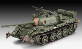 REV63328 - MODEL SET – Panzer T-55A/AM mit KMT- 6/EMT-5 Minensuchpanzer zum Zusammenbau mit Farbe