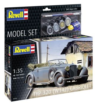 REV63354 - MODEL SET – Cabriolet Typ 320 zum Zusammenbau mit Farbe