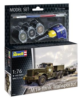 REV63364 - MODEL SET - Panzertransporter M19 zum Zusammenbau mit Farbe