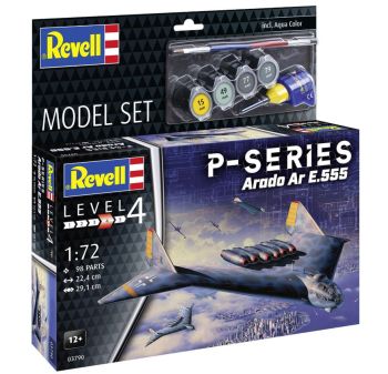 REV63790 - MODEL SET - Jagdflugzeug ARADO Ar E.555 - P-Serie zum Zusammenbau mit Farbe