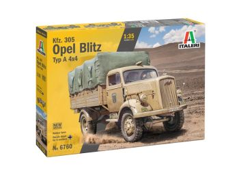 ITA6760 - Opel Blitz Kfz.305 Typ A 4x4 Militärfahrzeug (Montage und Bemalung erforderlich)