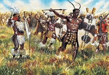 ITA6051 - Zulu-Krieger zum Bemalen