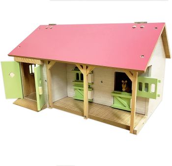 KID610245 - Stall mit 2 Boxen und Schuppen