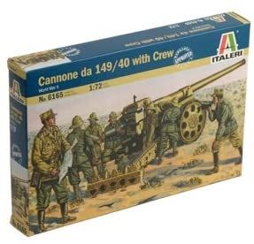 ITA6165 - WWII: Italienisches Geschütz 149/40 mit Besatzung zum Zusammenbauen und Lackieren