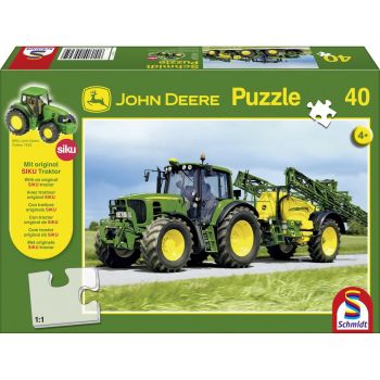 PUZ55625 - 40-teiliges Puzzle JOHN DEERE 6630 Mit Feldspritze 732 JOHN DEERE 36.1 x 24.3 cm