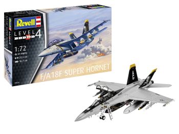 REV63834 - MODEL-SET Kampfflugzeug F/A-18F Super Hornet mit Bemalung zum Zusammenbauen.