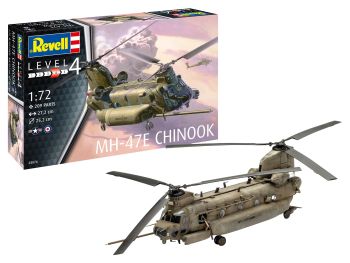 REV63876 - MH-47E Chinook Helicopter Model Set mit Bemalung zum Zusammenbauen