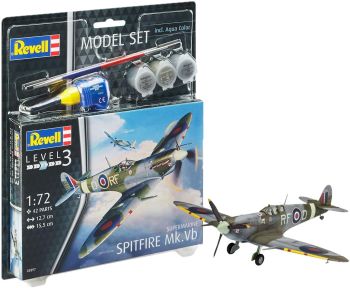 REV63897 - Modellbausatz Supermarine Spitfire M mit Bemalung zum Zusammenbauen