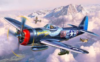 REV63984 - Modellbausatz P-47M Thunderbolt mit Bemalung zum Zusammenbauen
