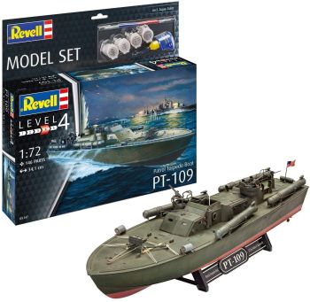 REV65147 - Modell-Set Patrol Torpedo Boat PT-109 mit Bemalung zum Zusammenbauen