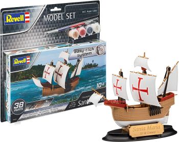REV65660 - Modellbausatz Santa Maria mit Bemalung zum Zusammenbauen