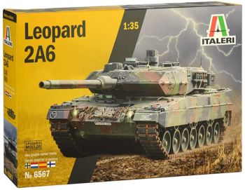 ITA6567 - Leopard 2A6 Panzer zum Zusammenbauen und Lackieren