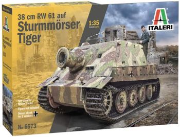 ITA6573 - Panzer 38 cm RW 61 auf STURMORSER TIGER zum Zusammenbauen und Lackieren
