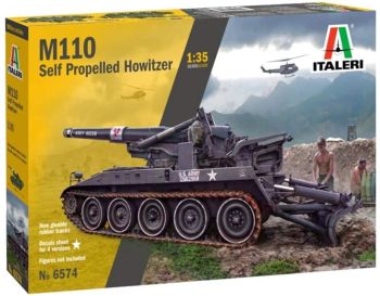 ITA6574 - Panzerhaubitze M110A1 mit Eigenantrieb zum Zusammenbauen und Lackieren