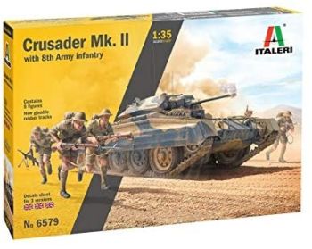 ITA6579 - Crusader Mk.II mit 8th Infantry Army zum Zusammenbauen und Bemalen